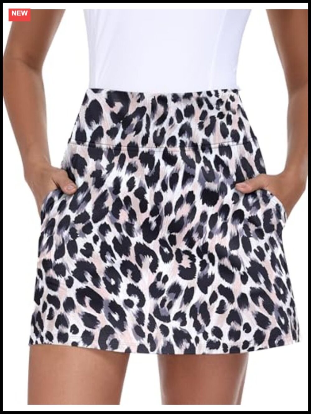 High Waisted Golf Skort with 7 Pockets Non-Slip Shorts Skirt
